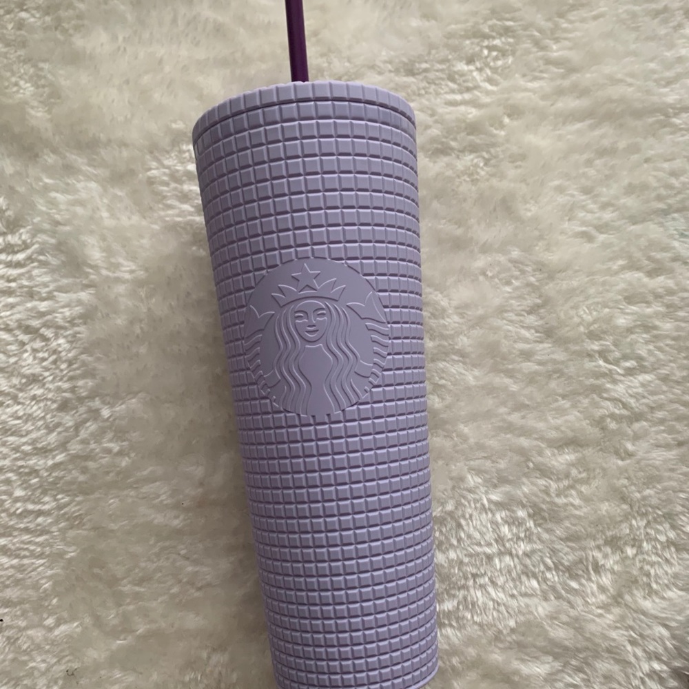 Starbucks lilac grid